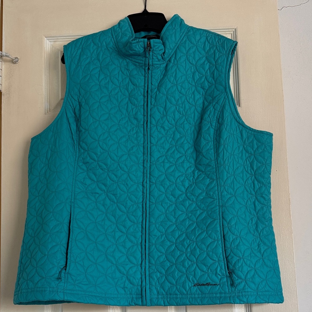 Eddie Bauer Teal Quilted Vest